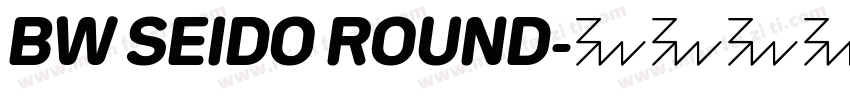 BW SEIDO ROUND字体转换